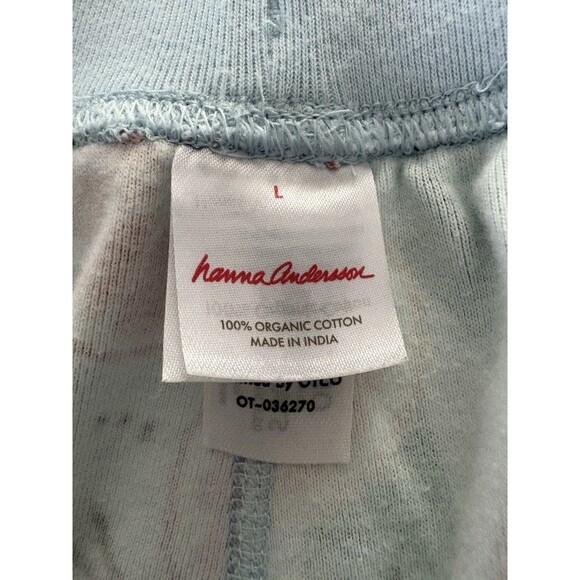 Hanna Andersson 2 Pc Pajama Short Set Size L Blue Sleeveless Cotton Citrus Fruit - Picture 13 of 16
